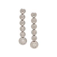 Diamond and White Gold Earrings