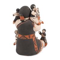 Pottery Storyteller Figure, with Seven Children