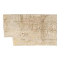 Louis XI, King of France (1423-1483). Manuscript document signed ("Louis XI"), Paris, 19 March 1478.