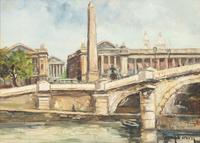 Eighteen Parisian Street Scene Paintings