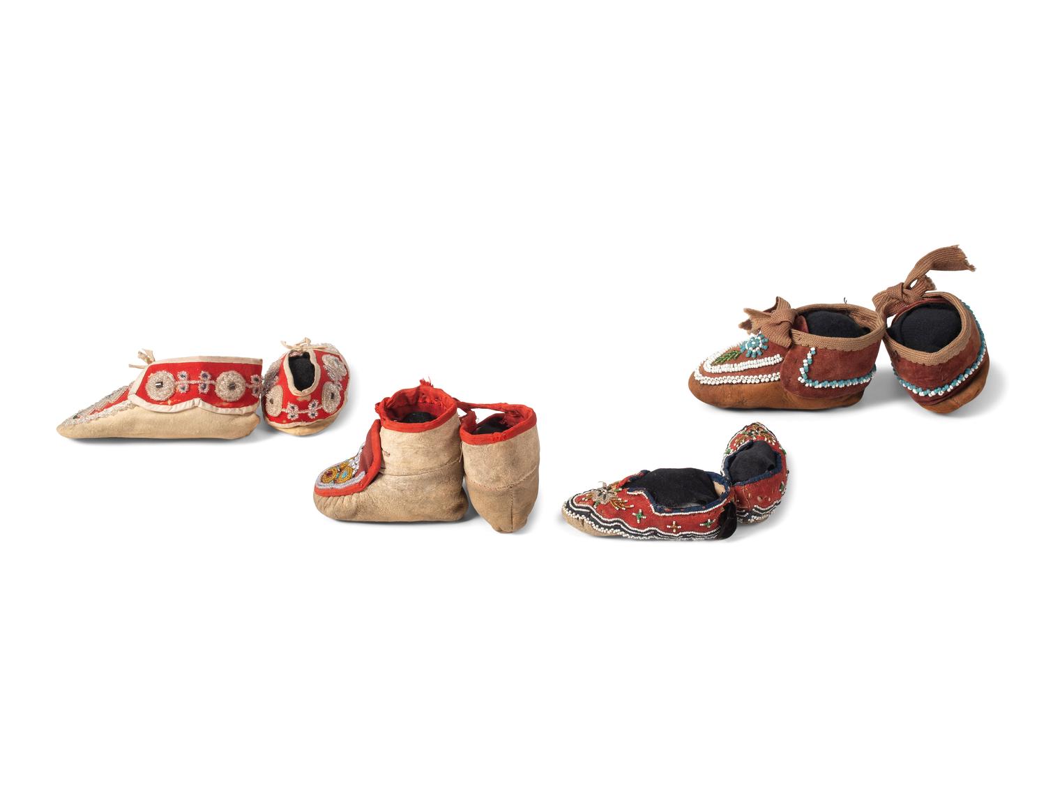 Micmac, Seneca, and Penobscot Infant Moccasins