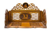 An Edwardian Marquetry Book Slide Width 14 inches (closed).