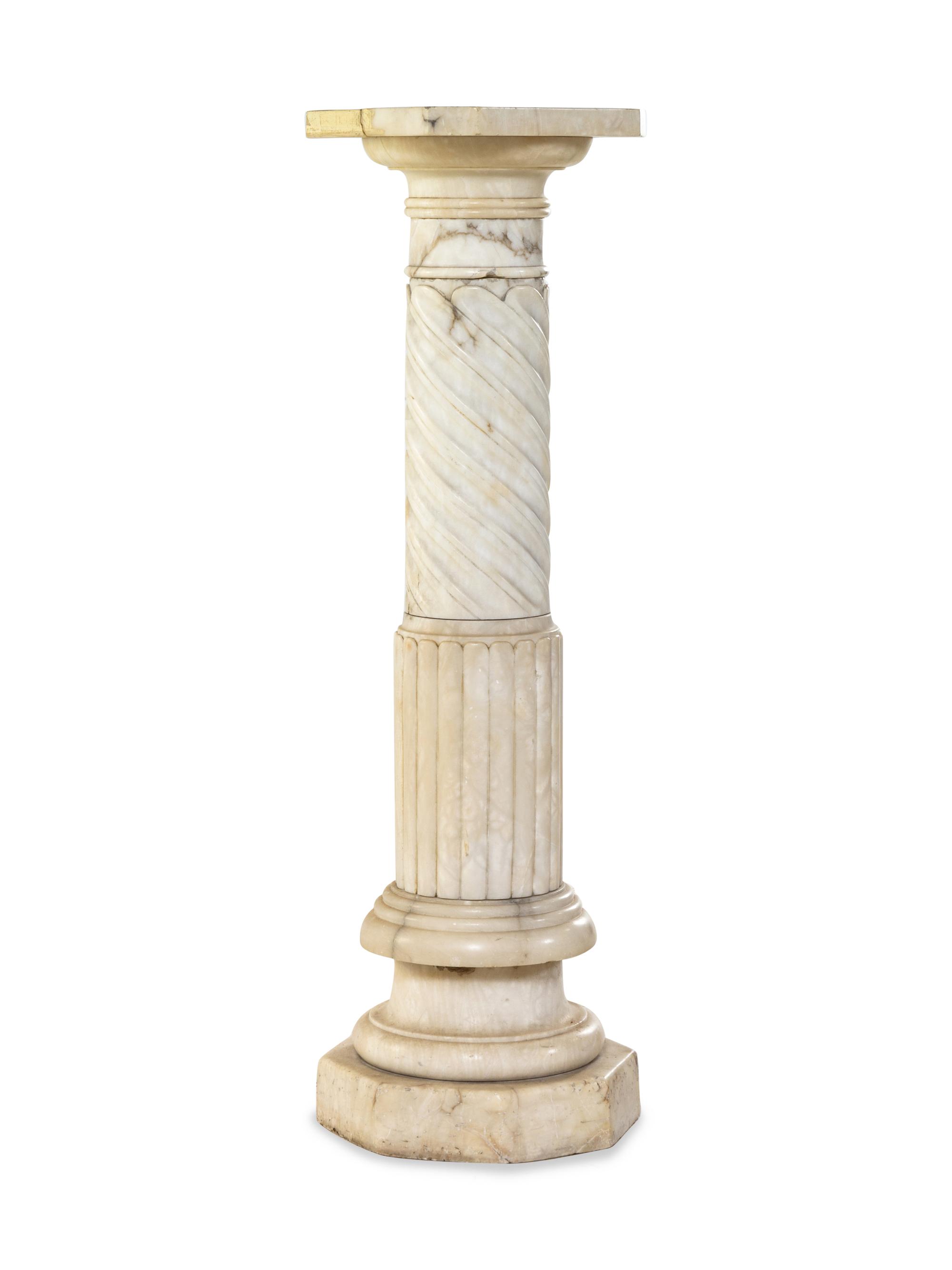 A Continental Marble Pedestal