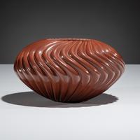 Redware Pottery Swirl Jar