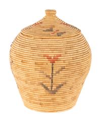 Alaskan Figural "Mr. Peanut" Lidded Basket