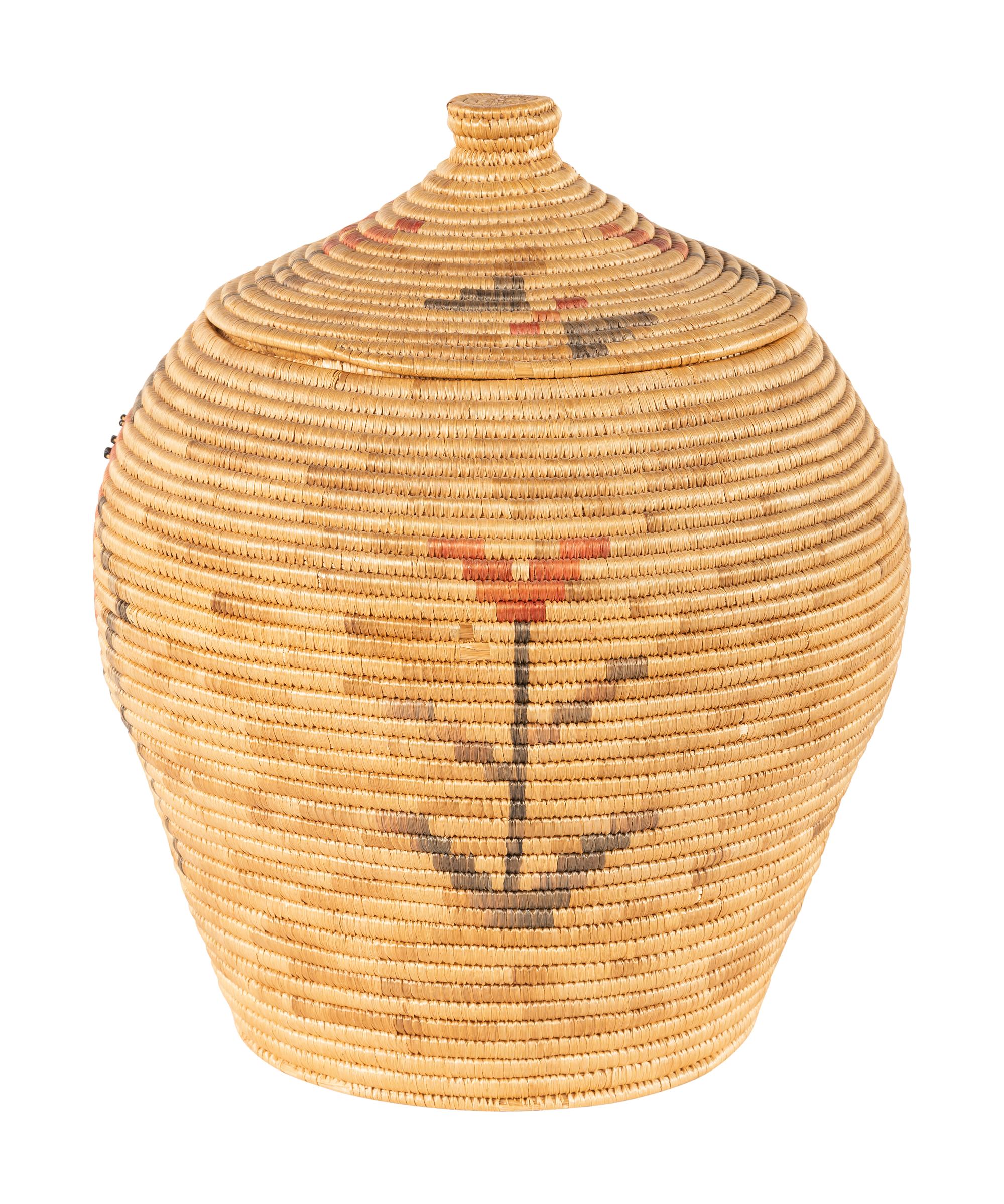 Alaskan Figural "Mr. Peanut" Lidded Basket