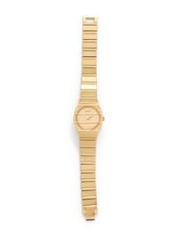 PIAGET, 18K YELLOW GOLD 'POLO' WRISTWATCH