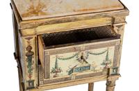 A Pair of North Italian Neoclassical Painted Commodini