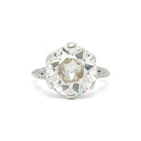EDWARDIAN, PLATINUM AND DIAMOND RING