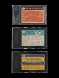 A Group of Three 1960s-1970s Hall of Fame and Star Graded Cards (Including Fergie Jenkins and Thurman Munson Rookies),