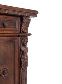 An Italian Baroque Walnut Cabinet