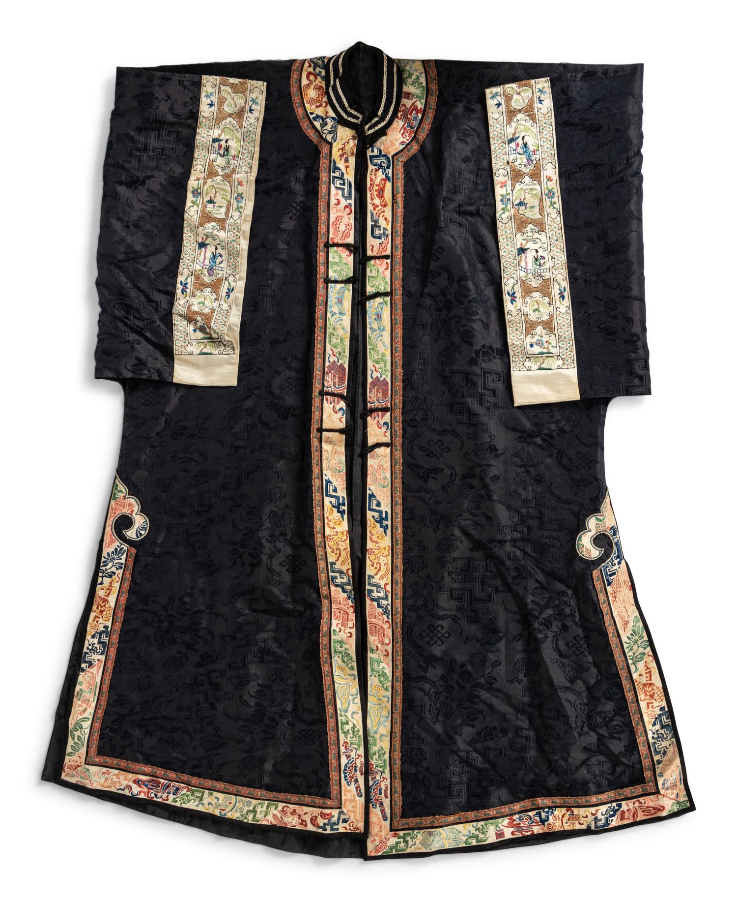 Three Chinese Embroidered Silk Lady's Jackets