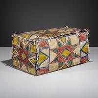 Sioux Painted Parfleche Trunk