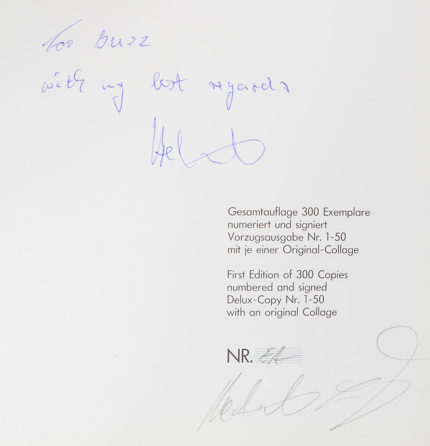 LOHR, HELMUT. Visual Prose [and] Visual Letters. Berlin, 1987, 1988. 2 vols. Limited, signed.