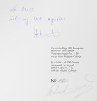 LOHR, HELMUT. Visual Prose [and] Visual Letters. Berlin, 1987, 1988. 2 vols. Limited, signed.