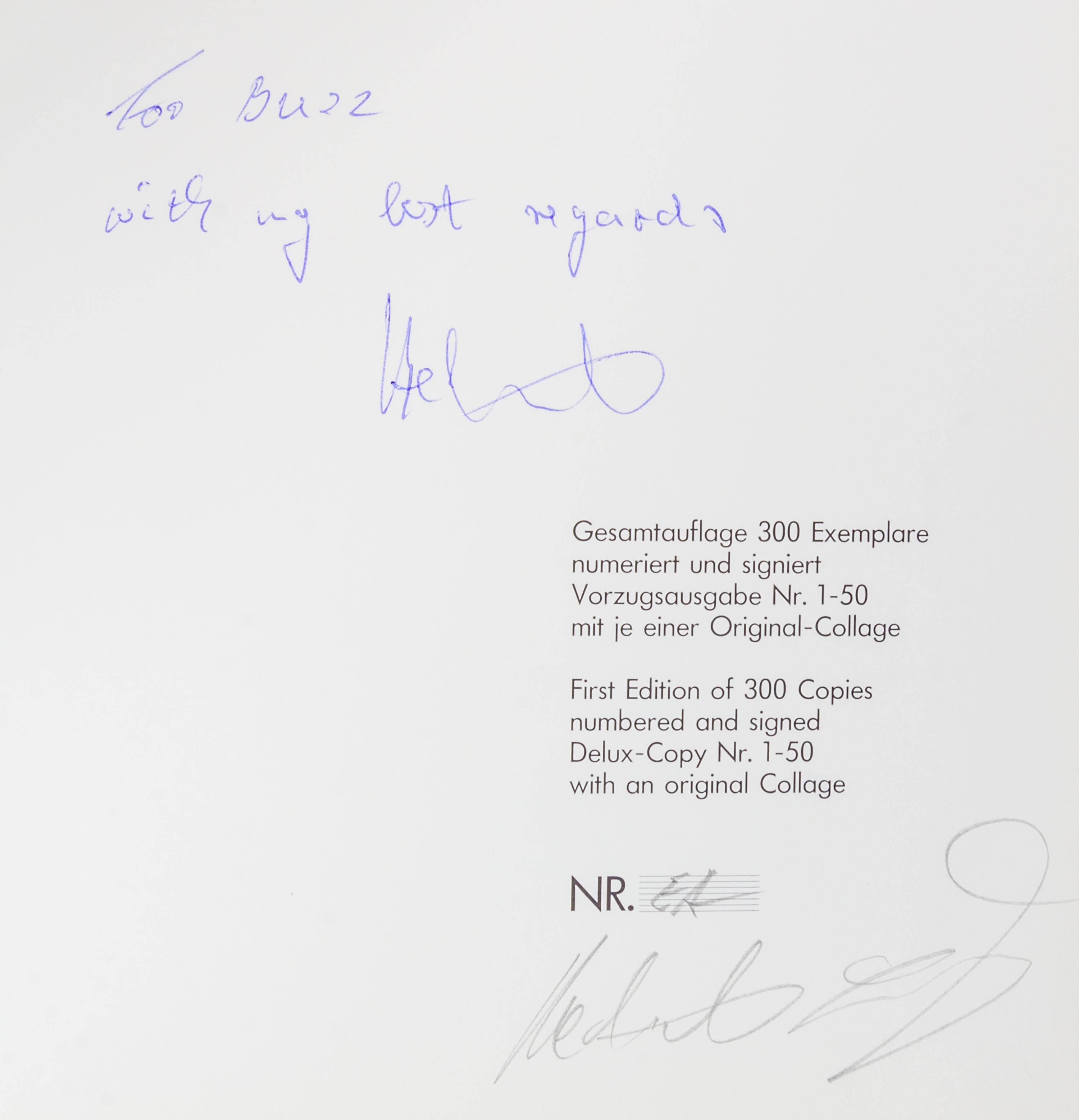 LOHR, HELMUT. Visual Prose [and] Visual Letters. Berlin, 1987, 1988. 2 vols. Limited, signed.