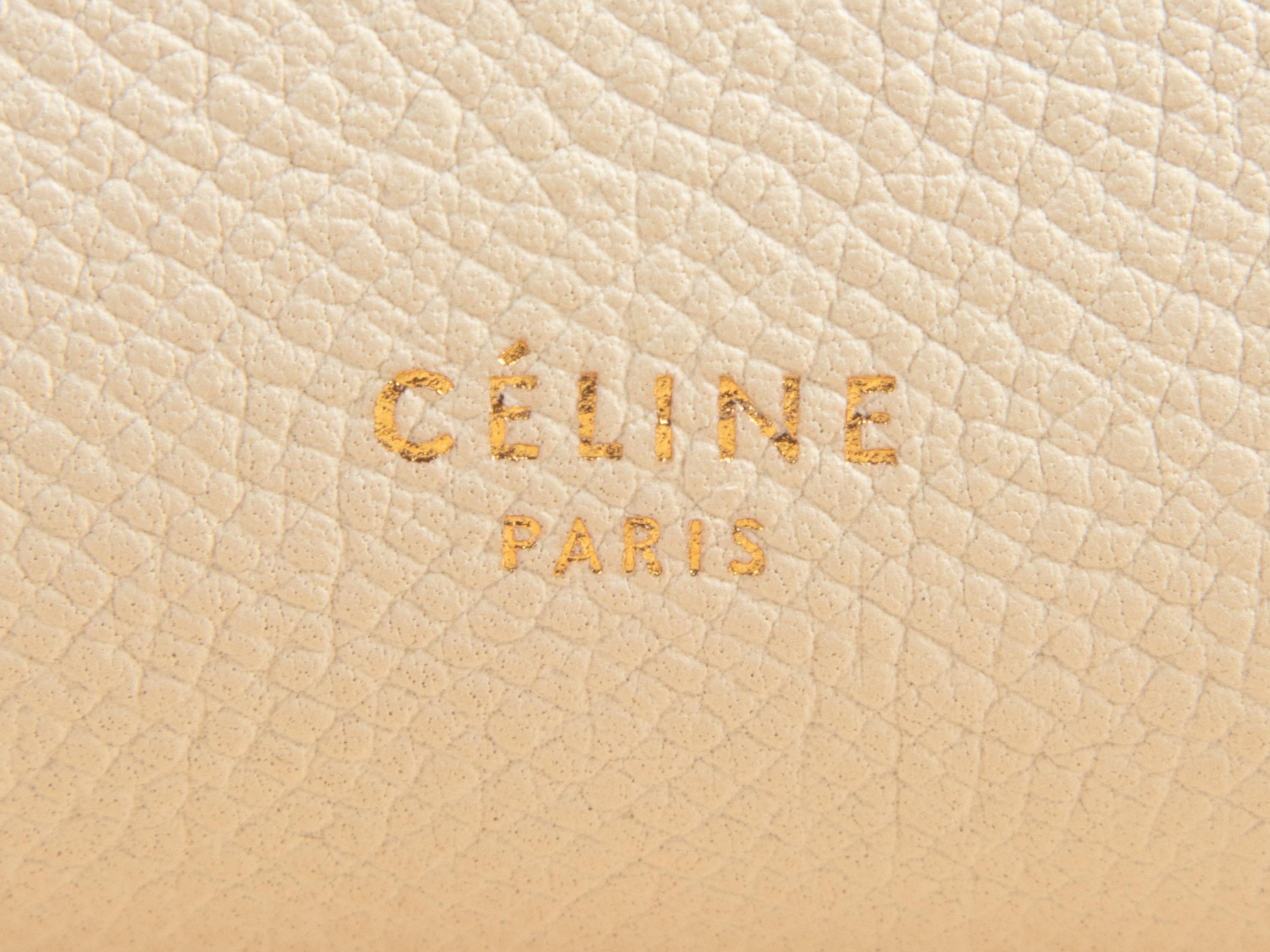 Céline White Nano Belt Bag in Grained Calfskin