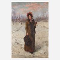 Jennie Augusta Brownscombe (American, 1850-1936) After Church