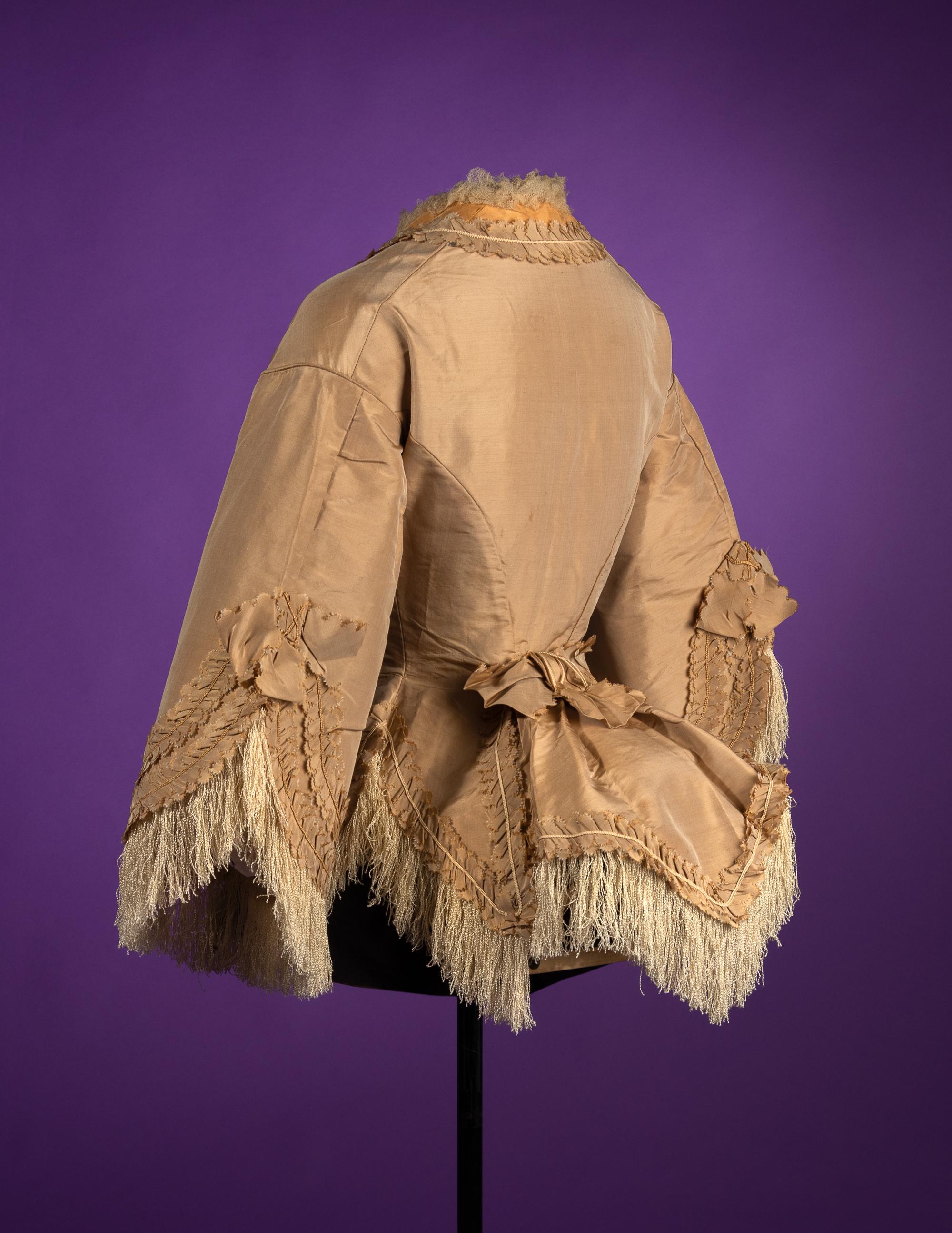 Two Silk Evening Bodices, 1870s