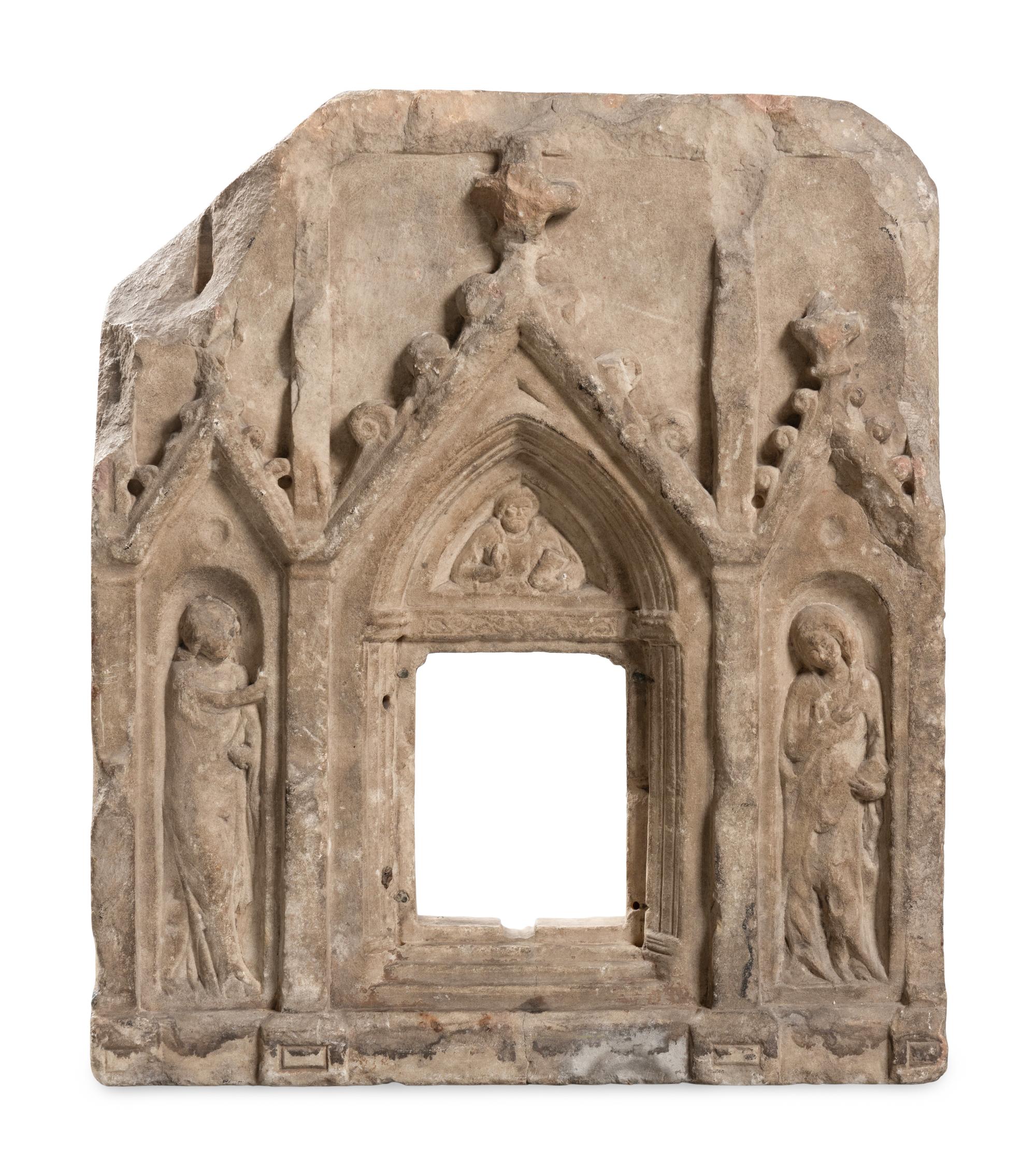 A Continental Marble Tabernacle