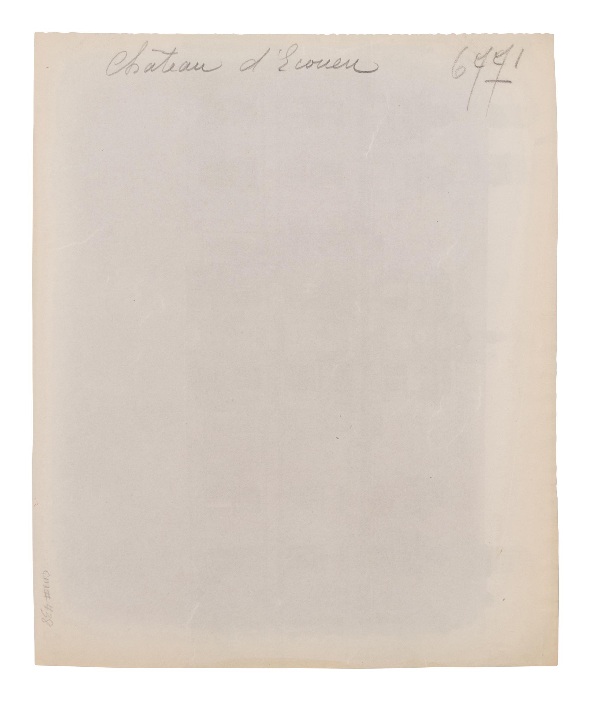 A group of three photographs (Compiègne–le Château , 1910; Château d'Écouen [6771] , 1911; Château d'Écouen [6772] , 1911)