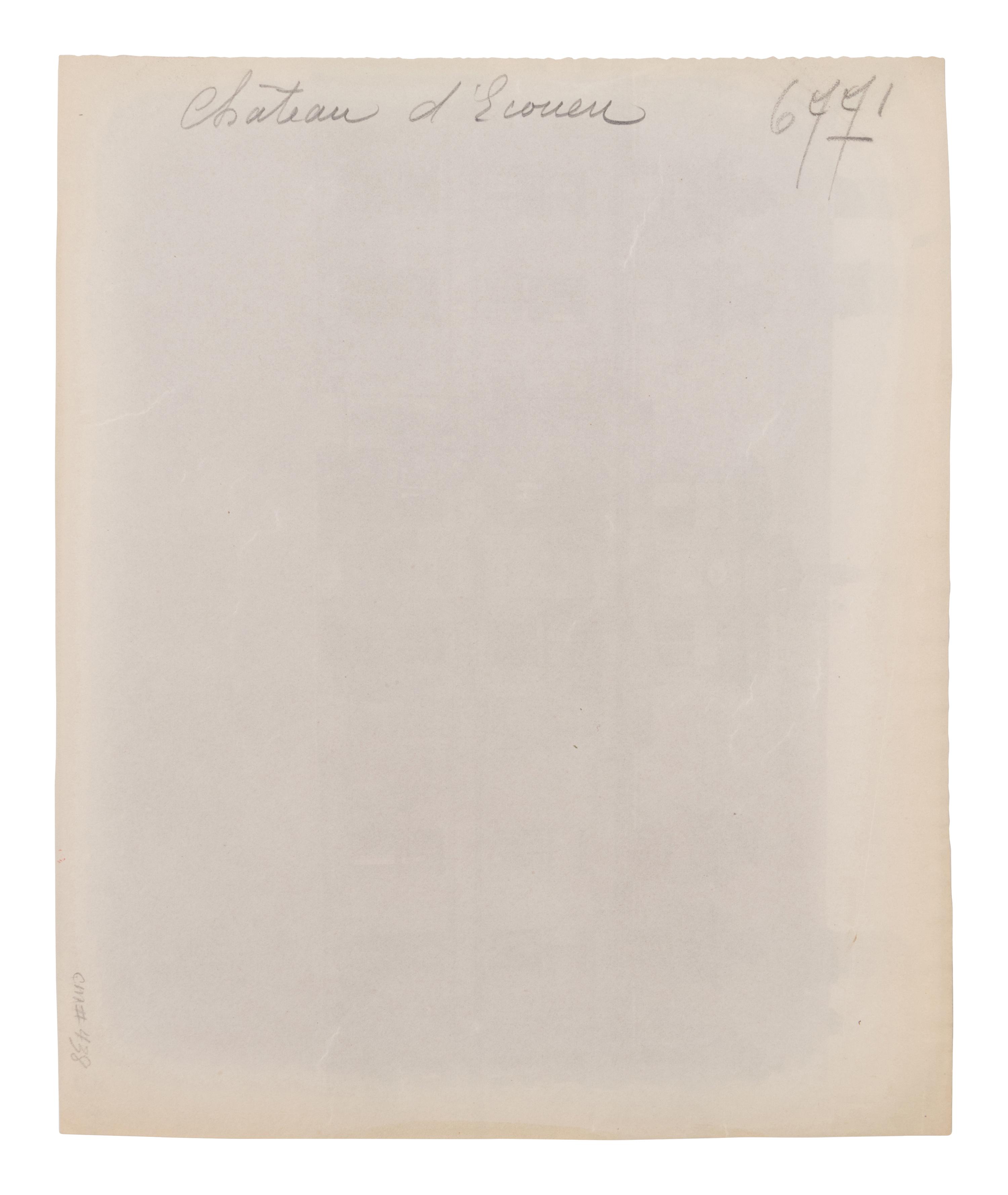 A group of three photographs (Compiègne–le Château , 1910; Château d'Écouen [6771] , 1911; Château d'Écouen [6772] , 1911)
