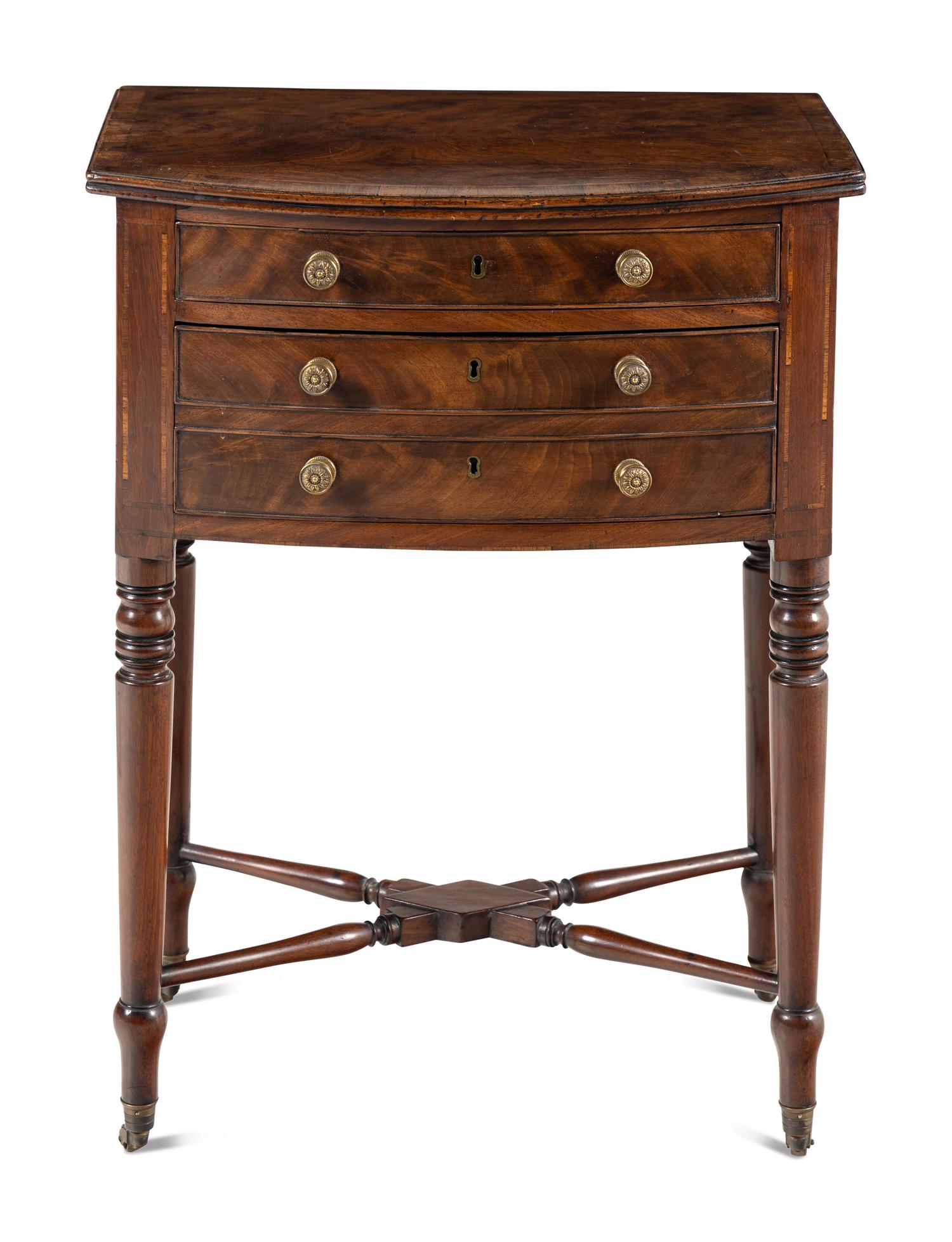 A George III Mahogany Drop Leaf Dressing Stand