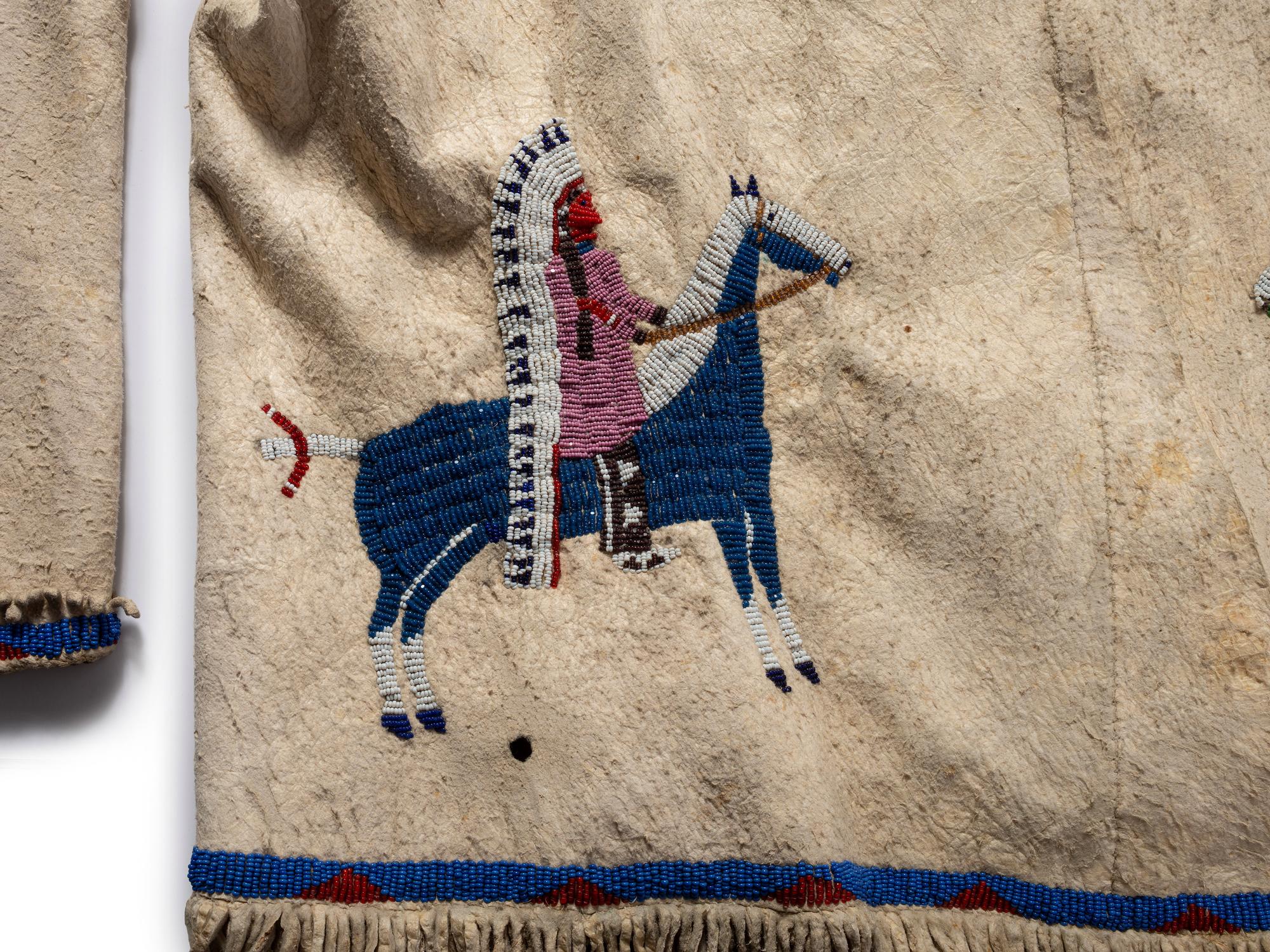 Sioux Pictorial Beaded Hide Jacket
