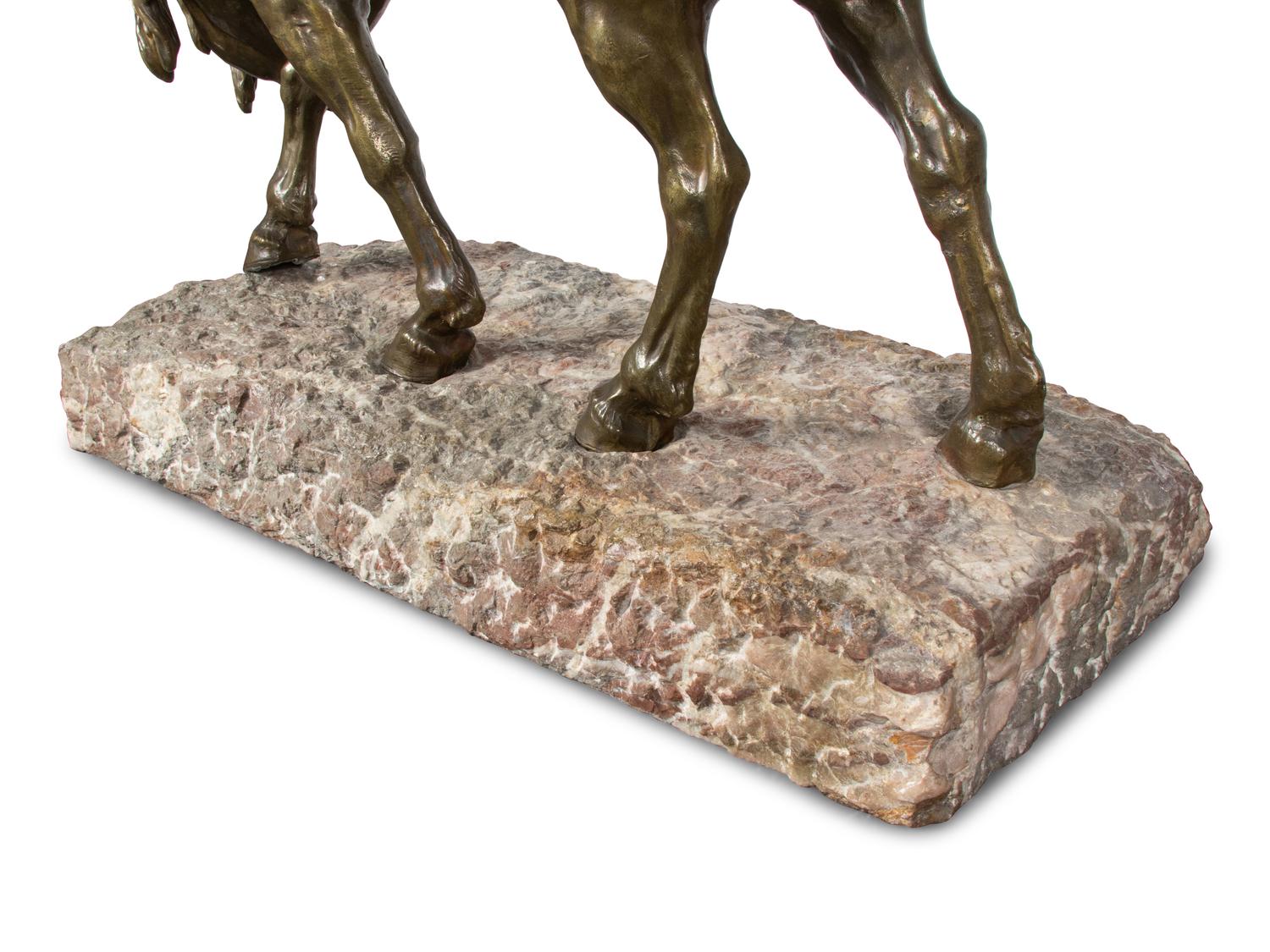 Arthur Jacques Leduc (French, 1848-1918) A Horse with Character bronze