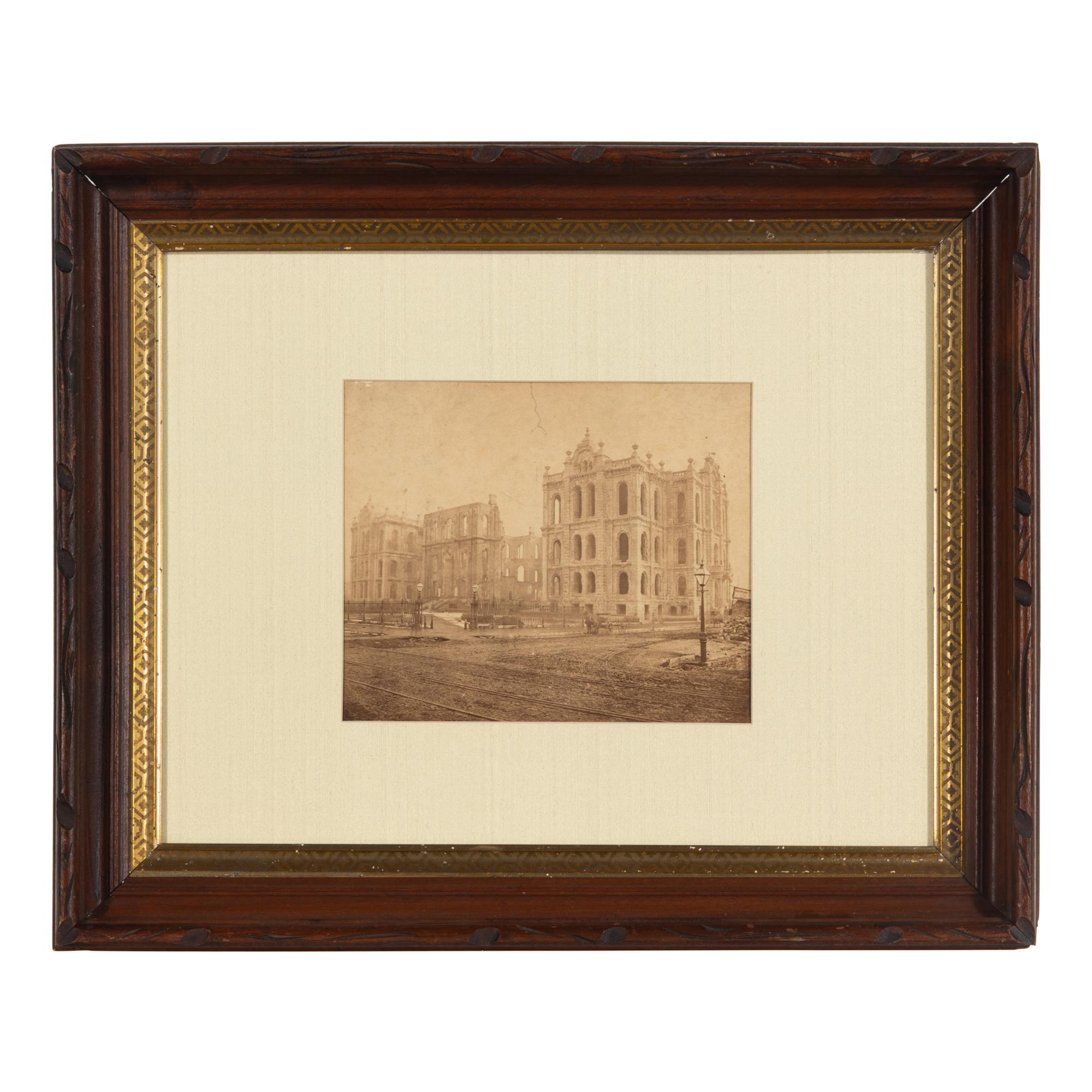 [Chicago Fire]. Smith, Joshua (1818-1891), photographer. Chicago, as seen after the great Conflagration . Washington, 1871.
