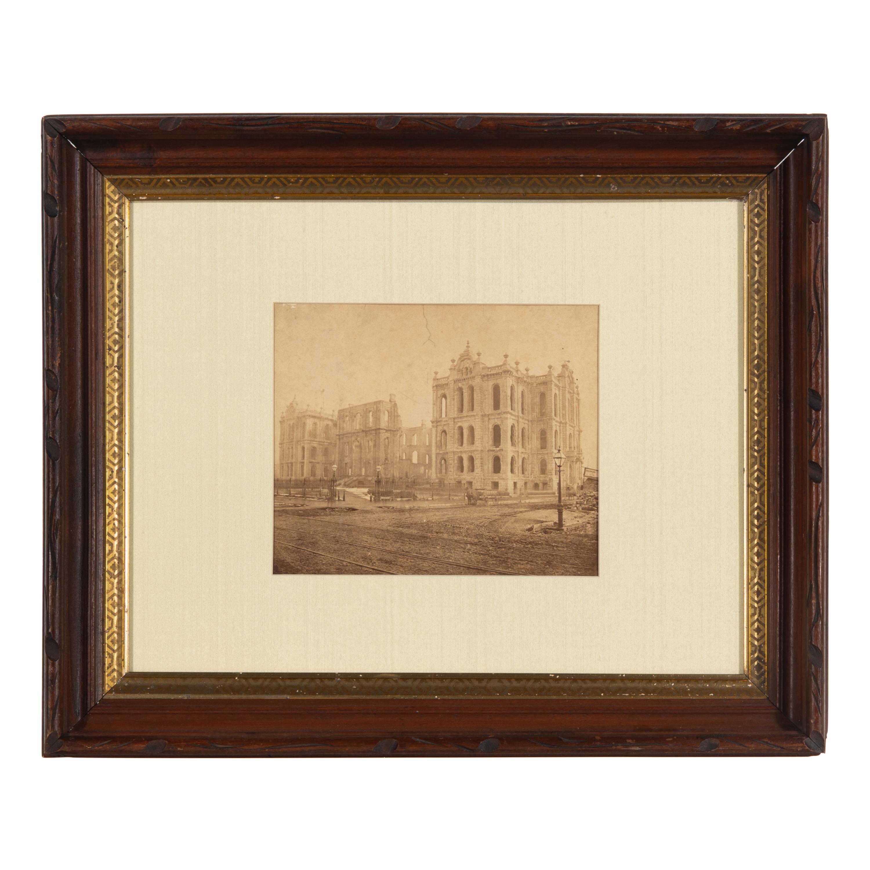 [Chicago Fire]. Smith, Joshua (1818-1891), photographer. Chicago, as seen after the great Conflagration . Washington, 1871.