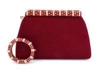 Judith Leiber Double Pleated Silk Bag and Enameled Bangle