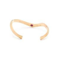 YELLOW GOLD AND RUBY CUFF BRACELET