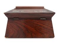 A Regency Mother-of-Pearl Inlaid Rosewood Tea Caddy
