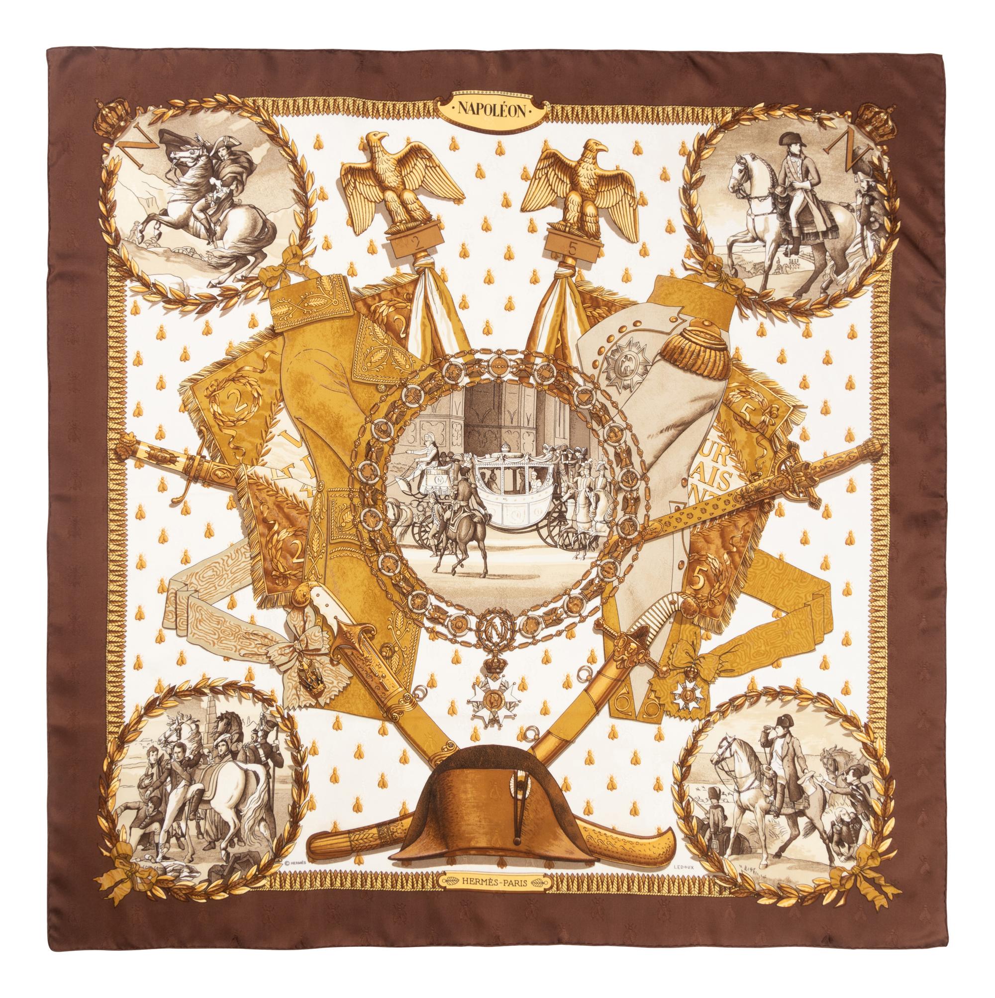 Four Hermès 90cm Silk Scarves