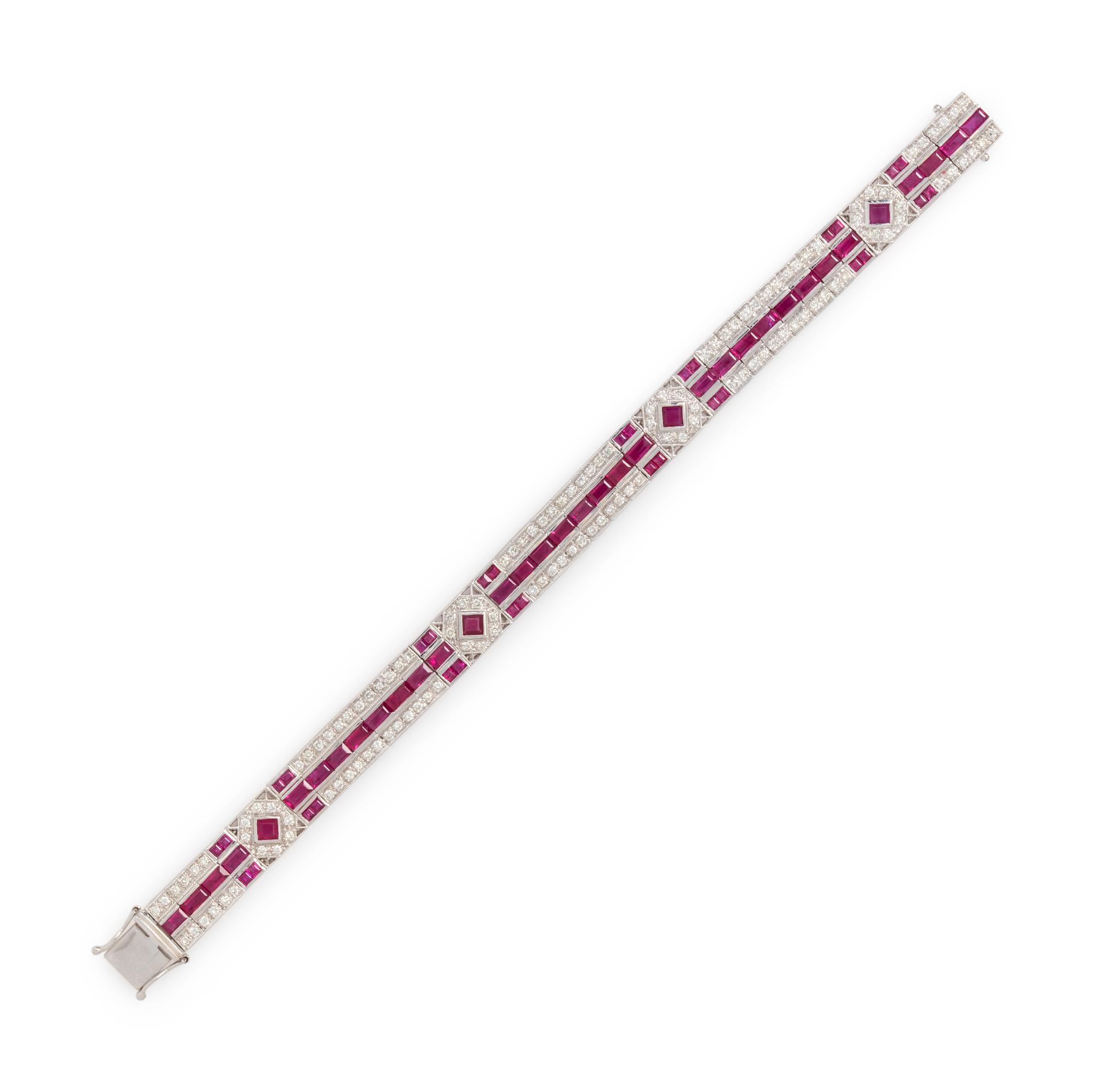 RUBY AND DIAMOND BRACELET
