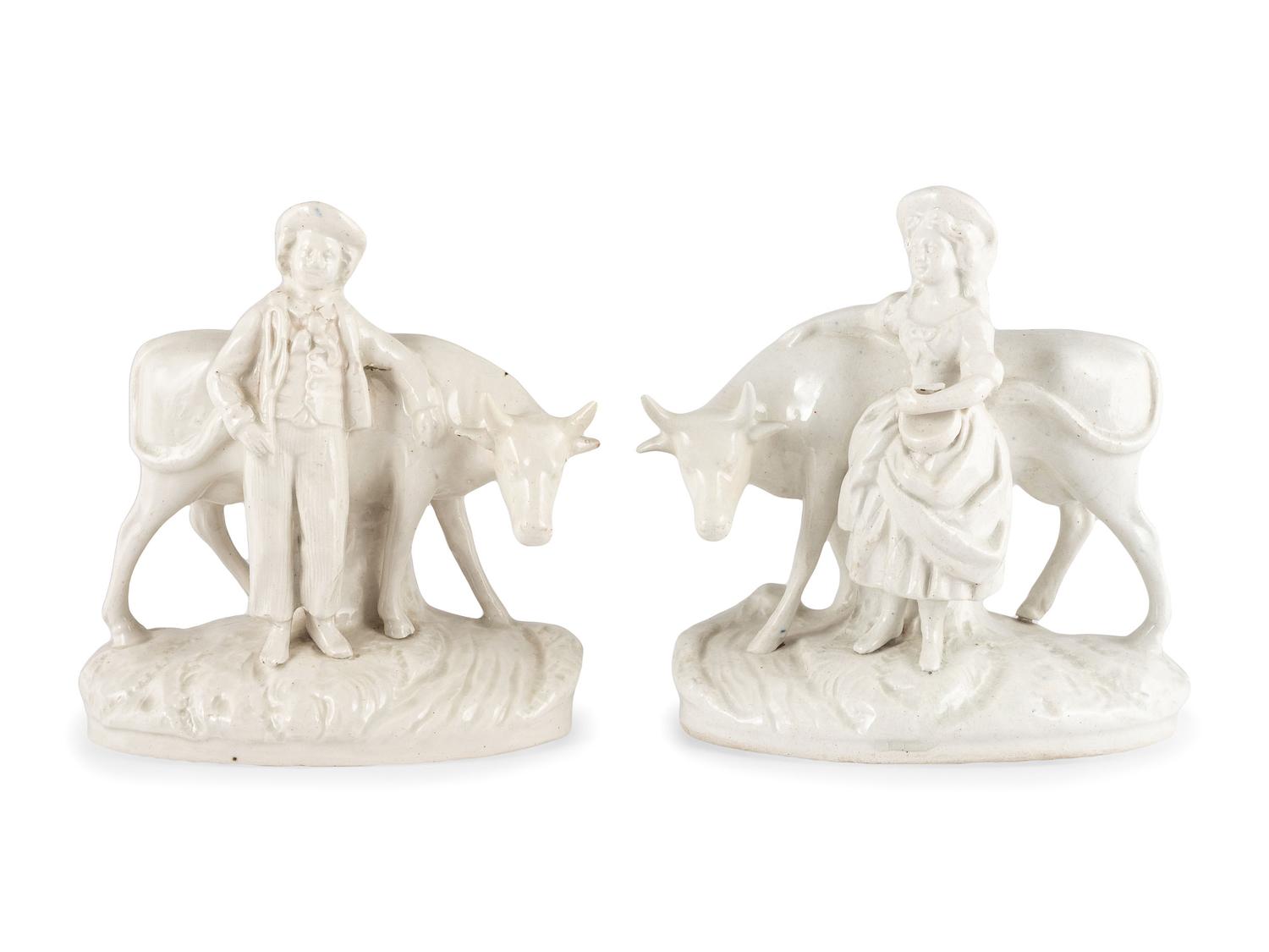Six Porcelain Figural Groups