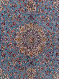 A Signed Isfahan Wool Rug