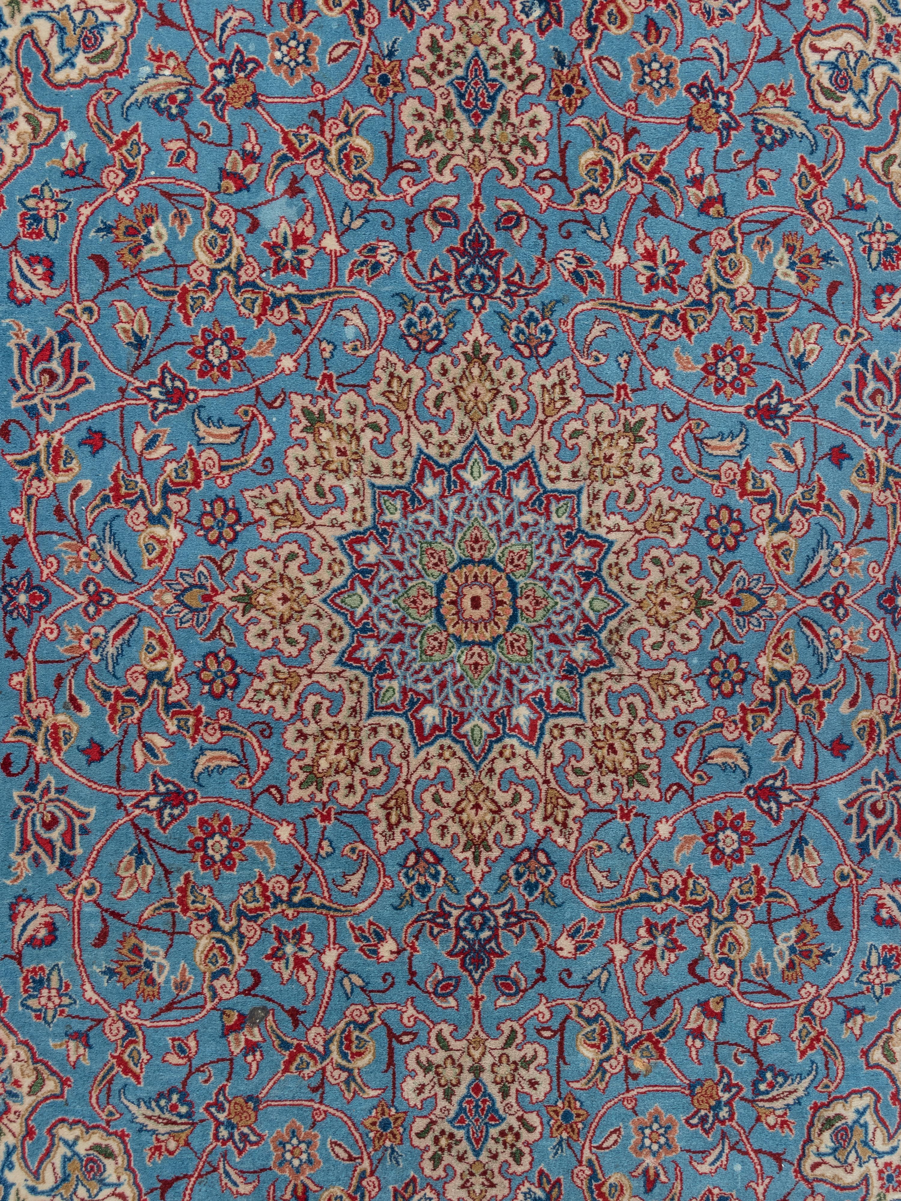 A Signed Isfahan Wool Rug