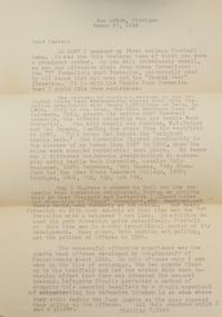 An Important Group of Fielding H. Yost Items, Including a Twice Signed Football For Player and Spectator and Letter Outlining the Origins of the Tackle Back Formation,