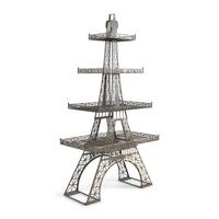 A Cast Metal Eiffel Tower Four-Tier Etagere