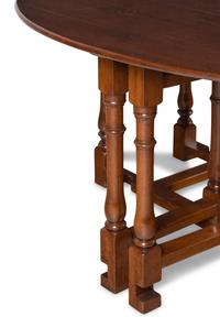 A William and Mary Style Walnut Drop-Leaf Table