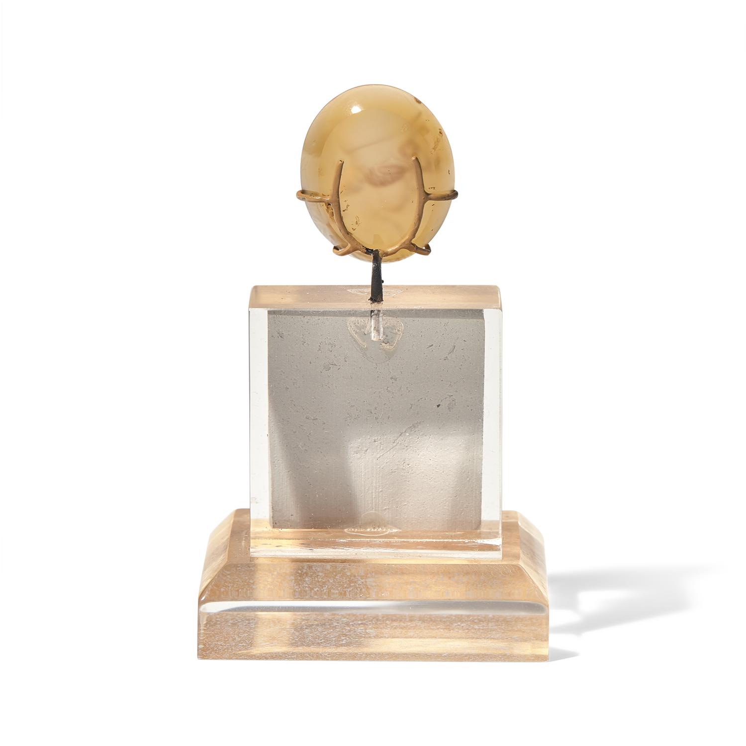 A Neoclassical Agate Intaglio with Athena Promachos