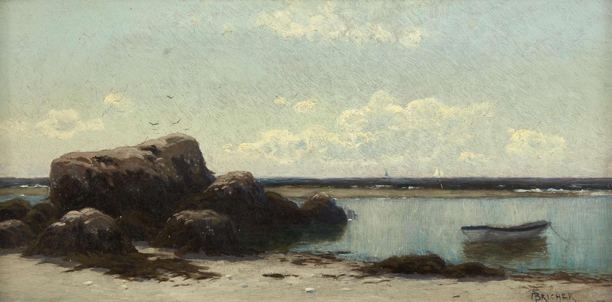 Alfred Thompson Bricher (American, 1837-1908) - The Moored Boat