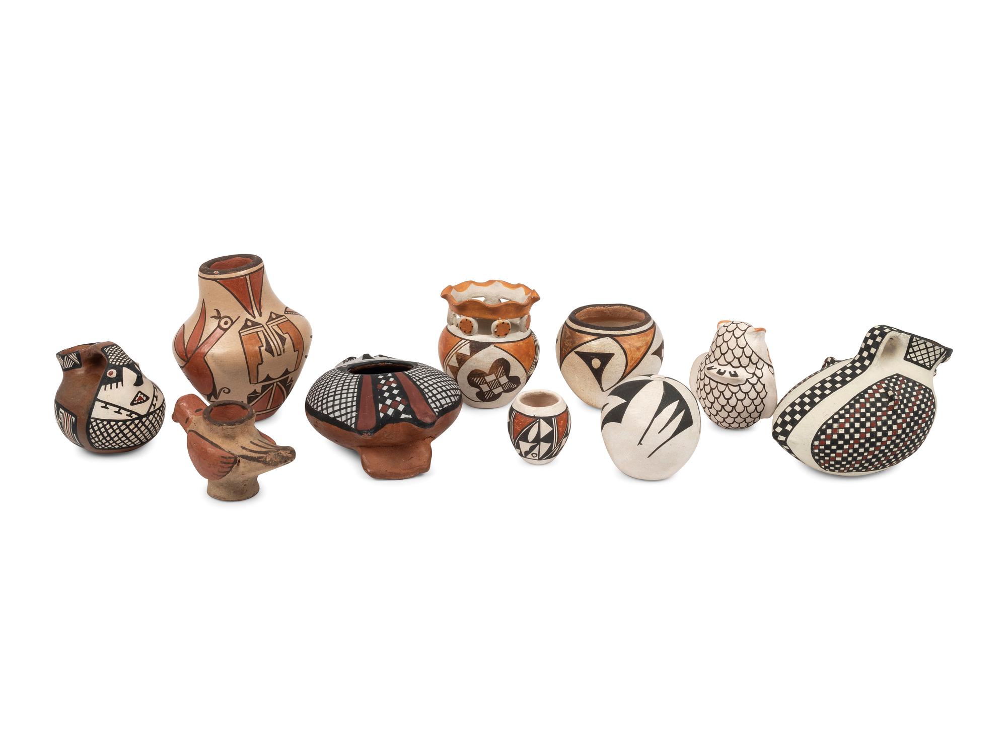 Group of Miniature Pueblo Pottery