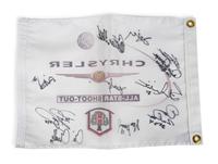 A 2002 Chrysler All-Star Golf Shootout Signed Autograph Golf Flag Including Multiple Chicago Sports Legends (Beckett Authentication Services BAS Certified),,
