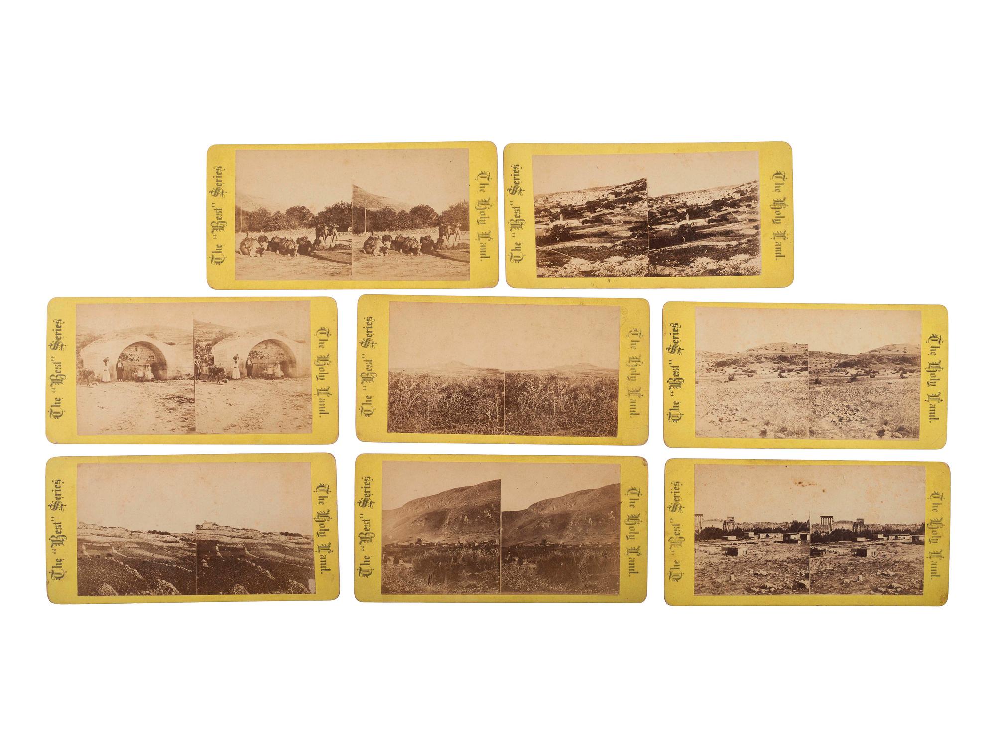 [EARLY PHOTOGRAPHY -- STEREOVIEWS]. A large and diverse group of more than 250 stereoviews highlighted by French tissue stereoviews, comprising: