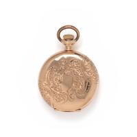 ELGIN, 14K YELLOW GOLD HUNTER CASE POCKET WATCH