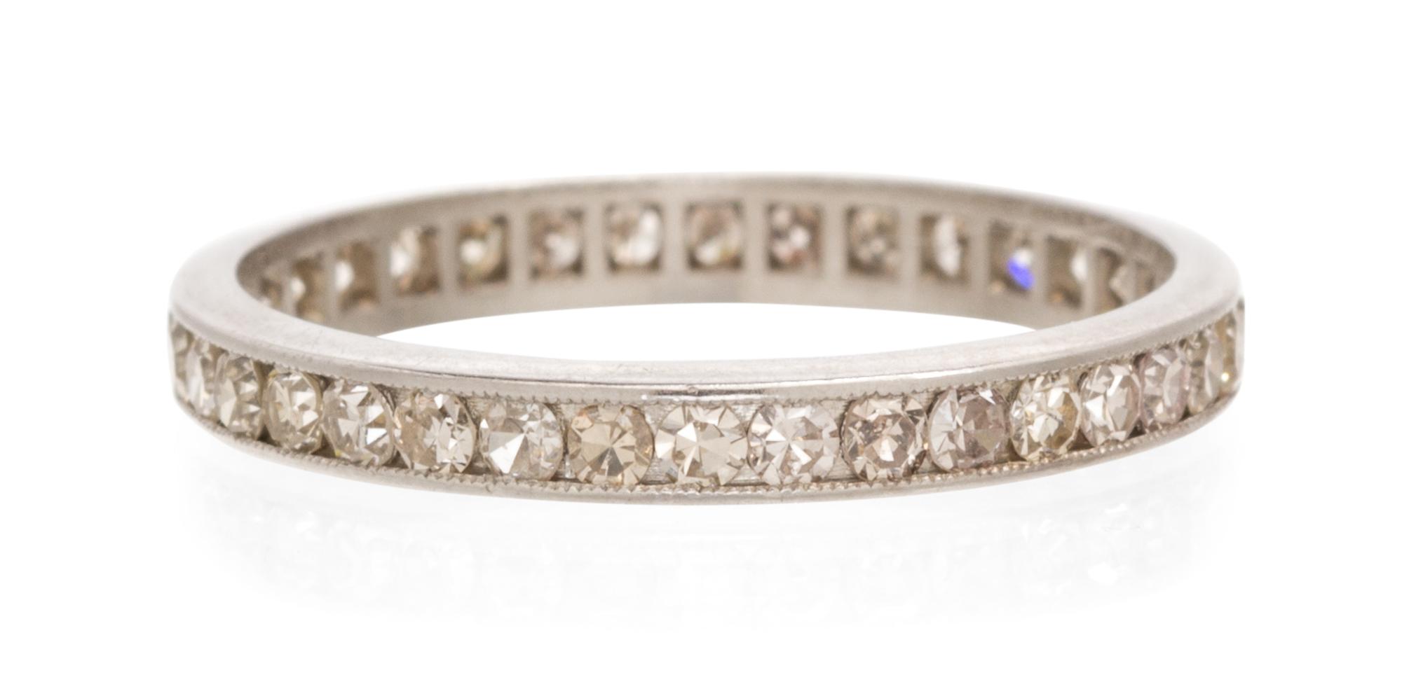 A Platinum and Diamond Eternity Band, 1.50 dwts.