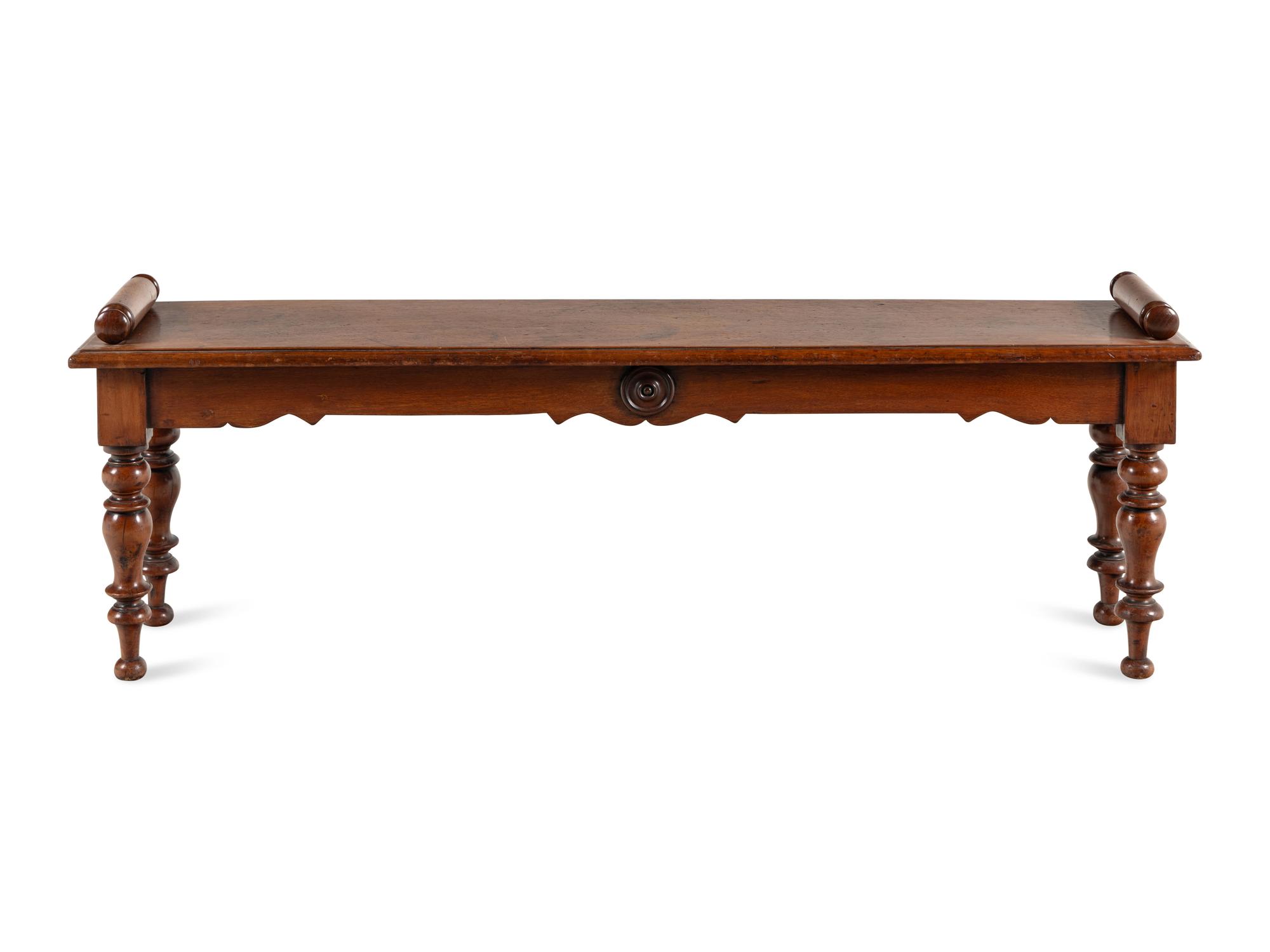 A George IV Mahogany Hall Bench